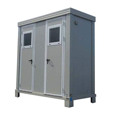 Neuer Sanitärblock SD1 mit WC, Dusche und Handwaschbecken