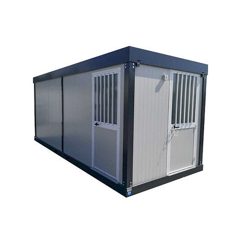 Sanitärblock SSDDU 6M neu mit 2 WCs, 2 Duschen, 2 Doppelwaschbecken und Urinal